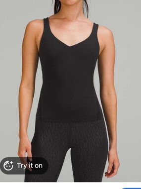 lululemon athletica Black align tank waist